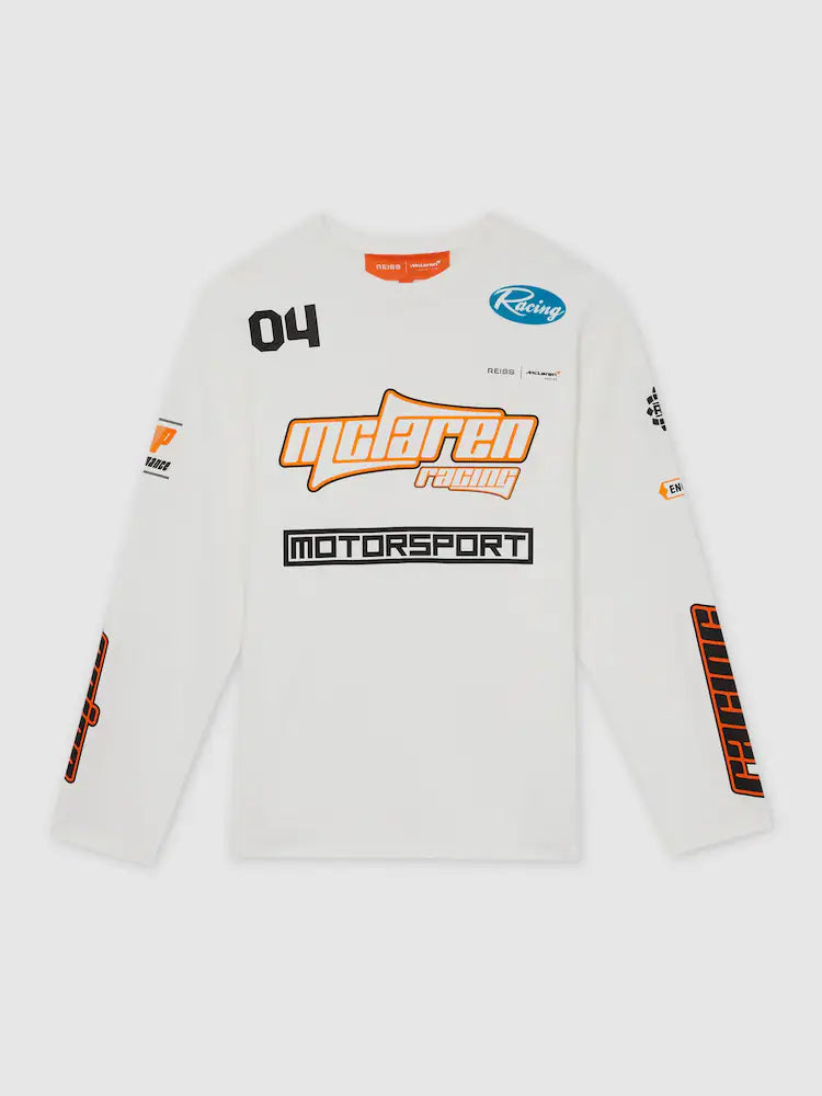 Reiss Oval McLaren F1 Team Cotton Logo T-Shirt Unisex Fit