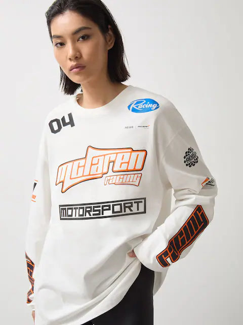 Reiss Oval McLaren F1 Team Cotton Logo T-Shirt Unisex Fit