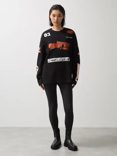 Reiss Oval McLaren F1 Team Cotton Logo T-Shirt Unisex Fit