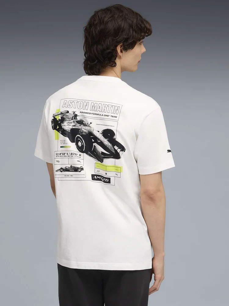 Puma White Aston Martin Aramco F1 Team T-Shirt