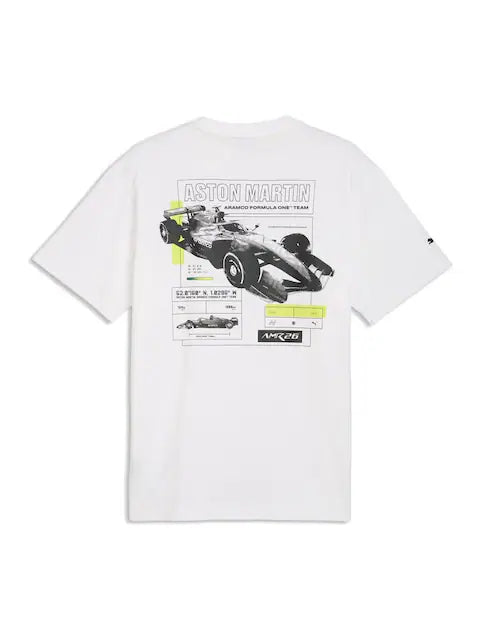 Puma White Aston Martin Aramco F1 Team T-Shirt